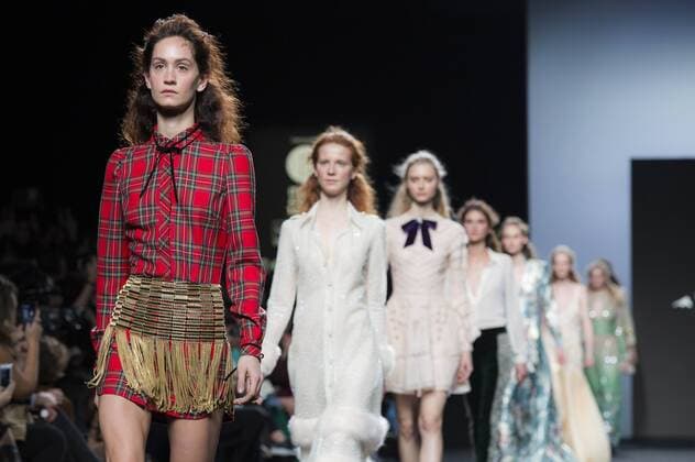 Models bei der Teresa Helbig Fashion Show auf der Mercedes-Benz Fashion Week Madrid Autumn Winter 2017. Madrid, 18.02.2017 Teresa Helbig Models  Foto:xDyDxFotografosx xFuturexImage