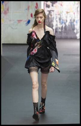 London, United Kingdom. Models walk the catwalk at the Preen by Thornton Bregazzi show on day 3 of London Fashion Week 2017 at the QE2 Centre, Westminster, London, UK,  xBenxStevensx xi-Imagesx IIM-14432-0014