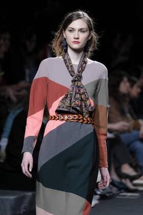 February 19, 2017 - Madrid, Spain - A model walks the runway at the AILANTO show during the Mercedes-Benz Madrid Fashion Week Autumn Winter 2017 2018 at IFEMA on February 19, 2017 in Madrid, Spain Madrid Spain  - ZUMAn230 20170219_zaa_n230_049 Copyright: xOscarxGonzalezx