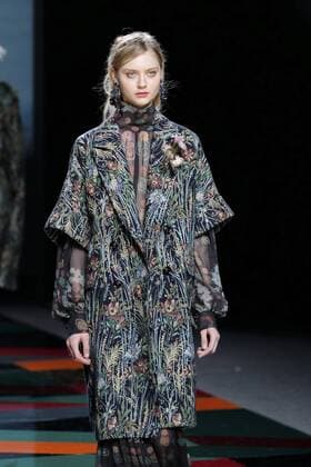 February 19, 2017 - Madrid, Spain - A model walks the runway at the AILANTO show during the Mercedes-Benz Madrid Fashion Week Autumn Winter 2017 2018 at IFEMA on February 19, 2017 in Madrid, Spain Madrid Spain  - ZUMAn230 20170219_zaa_n230_042 Copyright: xOscarxGonzalezx