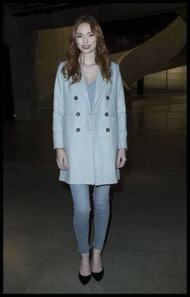 . 19 02 2017. London, United Kingdom. Eleanor Tomlinson at the Topshop Unique show on day three of London Fashion Week for Autumn Winter 2017.  xStephenxLockx xi-Imagesx IIM-14434-0024