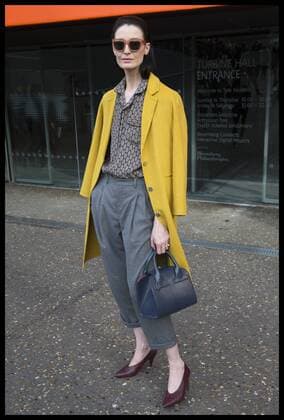 . 19 02 2017. London, United Kingdom. Erin O Connor at the Topshop Unique show on day three of London Fashion Week for Autumn Winter 2017.  xStephenxLockx xi-Imagesx IIM-14434-0029
