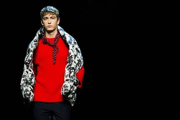Model bei der Moises Nieto Fashion Show auf der Mercedes-Benz Fashion Week Madrid Autumn Winter 2017. Madrid, 18.02.2017 Moises Nieto Model  Foto:xDyDxFotografosx xFuturexImage
