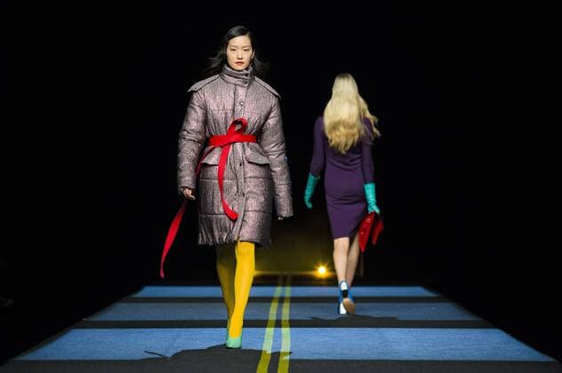 Models bei der Moises Nieto Fashion Show auf der Mercedes-Benz Fashion Week Madrid Autumn Winter 2017. Madrid, 18.02.2017 Moises Nieto Models  Foto:xDyDxFotografosx xFuturexImage