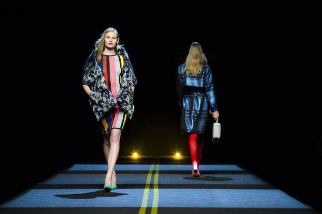Models bei der Moises Nieto Fashion Show auf der Mercedes-Benz Fashion Week Madrid Autumn Winter 2017. Madrid, 18.02.2017 Moises Nieto Models  Foto:xDyDxFotografosx xFuturexImage