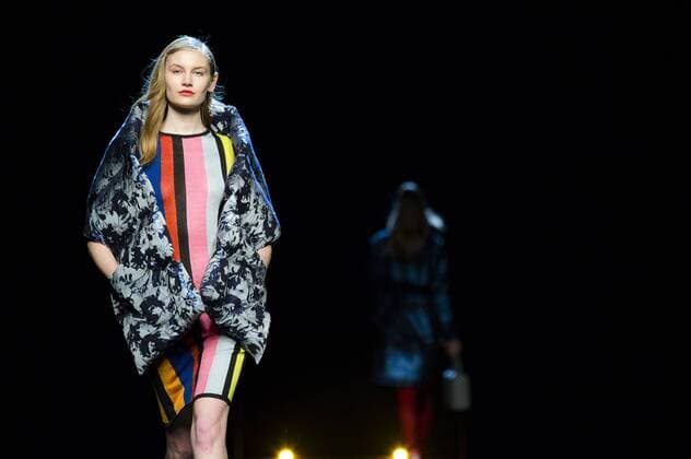 Model bei der Moises Nieto Fashion Show auf der Mercedes-Benz Fashion Week Madrid Autumn Winter 2017. Madrid, 18.02.2017 Moises Nieto Model  Foto:xDyDxFotografosx xFuturexImage