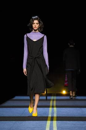Model bei der Moises Nieto Fashion Show auf der Mercedes-Benz Fashion Week Madrid Autumn Winter 2017. Madrid, 18.02.2017 Moises Nieto Model  Foto:xDyDxFotografosx xFuturexImage
