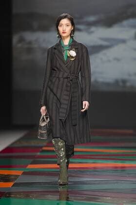 Model bei der Ailanto Fashion Show auf der Mercedes-Benz Fashion Week Madrid Autumn Winter 2017. Madrid, 19.02.2017 Ailanto Model  Foto:xDyDxFotografosx xFuturexImage