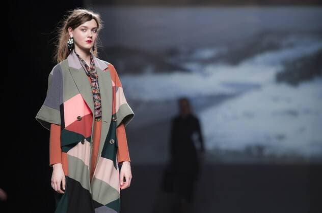 Model bei der Ailanto Fashion Show auf der Mercedes-Benz Fashion Week Madrid Autumn Winter 2017. Madrid, 19.02.2017 Ailanto Model  Foto:xDyDxFotografosx xFuturexImage
