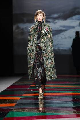 Model bei der Ailanto Fashion Show auf der Mercedes-Benz Fashion Week Madrid Autumn Winter 2017. Madrid, 19.02.2017 Ailanto Model  Foto:xDyDxFotografosx xFuturexImage