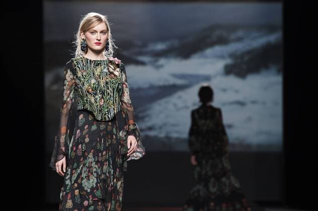 Model bei der Ailanto Fashion Show auf der Mercedes-Benz Fashion Week Madrid Autumn Winter 2017. Madrid, 19.02.2017 Ailanto Model  Foto:xDyDxFotografosx xFuturexImage