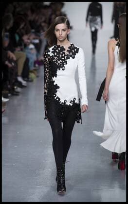 . 19 02 2017. London, United Kingdom. Models walk the catwalk at the David Koma show on day 3 of London Fashion Week 2017 at 180 The Strand, London, UK.  xBenxStevensx xi-Imagesx IIM-14435-0025