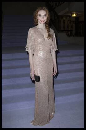 . 19 02 2017. London, United Kingdom. Eleanor Tomlinson at the Temperley London show on the third day of London Fashion Week for Autumn Winter 2017.  xStephenxLockx xi-Imagesx IIM-14436-0003