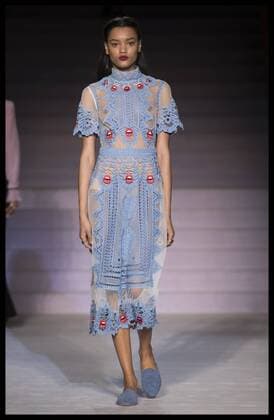 London Fashion Week - Temperley Modenschau . 19 02 2017. London, United Kingdom. Temperley London show on the third day of London Fashion Week for Autumn Winter 2017.  xStephenxLockx xi-Imagesx IIM-14436-0013