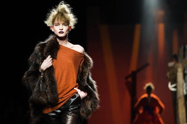 Madrid Fashion Week - Ulises Merida Modenschau Model bei der Ulises Merida Fashion Show auf der Mercedes-Benz Fashion Week Madrid Autumn Winter 2017. Madrid, 19.02.2017 Ulises Merida Model  Foto:xDyDxFotografosx xFuturexImage