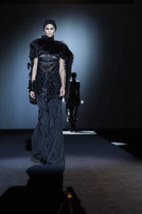 Model bei der Malne Fashion Show auf der Mercedes-Benz Fashion Week Madrid Autumn Winter 2017. Madrid, 19.02.2017 Malne Model  Foto:xDyDxFotografosx xFuturexImage