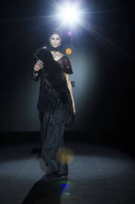Model bei der Malne Fashion Show auf der Mercedes-Benz Fashion Week Madrid Autumn Winter 2017. Madrid, 19.02.2017 Malne Model  Foto:xDyDxFotografosx xFuturexImage