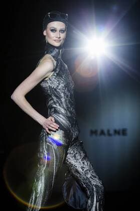 Model bei der Malne Fashion Show auf der Mercedes-Benz Fashion Week Madrid Autumn Winter 2017. Madrid, 19.02.2017 Malne Model  Foto:xDyDxFotografosx xFuturexImage