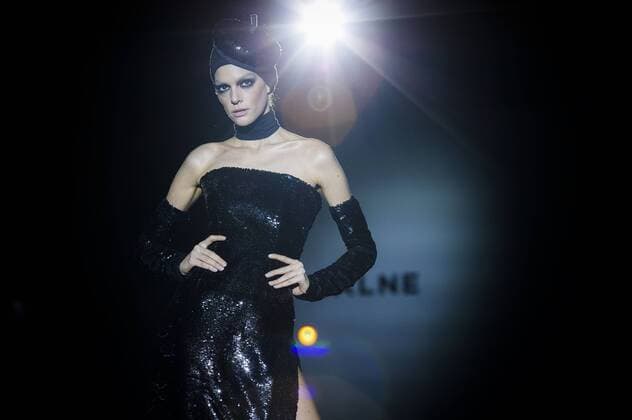Model bei der Malne Fashion Show auf der Mercedes-Benz Fashion Week Madrid Autumn Winter 2017. Madrid, 19.02.2017 Malne Model  Foto:xDyDxFotografosx xFuturexImage