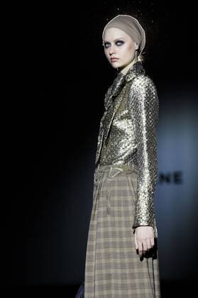 Model bei der Malne Fashion Show auf der Mercedes-Benz Fashion Week Madrid Autumn Winter 2017. Madrid, 19.02.2017 Malne Model  Foto:xDyDxFotografosx xFuturexImage