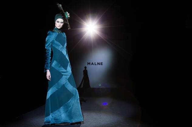 Model bei der Malne Fashion Show auf der Mercedes-Benz Fashion Week Madrid Autumn Winter 2017. Madrid, 19.02.2017 Malne Model  Foto:xDyDxFotografosx xFuturexImage