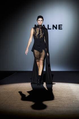 Model bei der Malne Fashion Show auf der Mercedes-Benz Fashion Week Madrid Autumn Winter 2017. Madrid, 19.02.2017 Malne Model  Foto:xDyDxFotografosx xFuturexImage