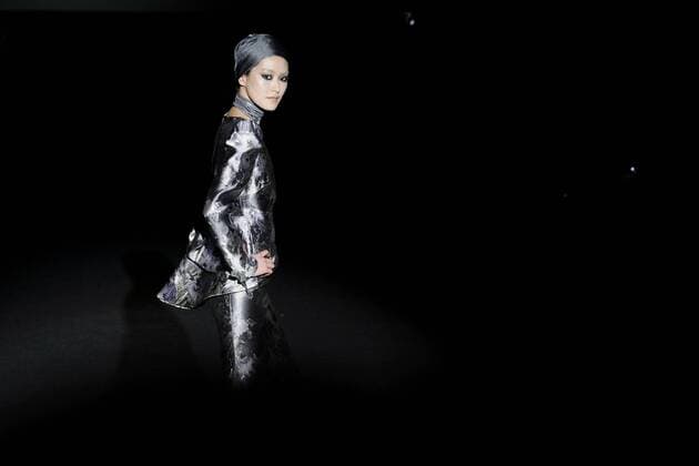 February 19, 2017 - Madrid, Spain - A model walks the runway at the MALNE show during the Mercedes-Benz Madrid Fashion Week Autumn Winter 2017 2018 at IFEMA on February 19, 2017 in Madrid, Spain Madrid Spain  - ZUMAn230 20170219_zaa_n230_401 Copyright: xOscarxGonzalezx