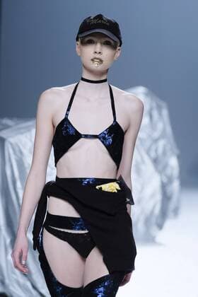 February 19, 2017 - Madrid, Spain - A model walks the runway at the MARIA KE FISHERMAN show during the Mercedes-Benz Madrid Fashion Week Autumn Winter 2017 2018 at IFEMA on February 19, 2017 in Madrid, Spain Madrid Spain  - ZUMAn230 20170219_zaa_n230_500 Copyright: xOscarxGonzalezx