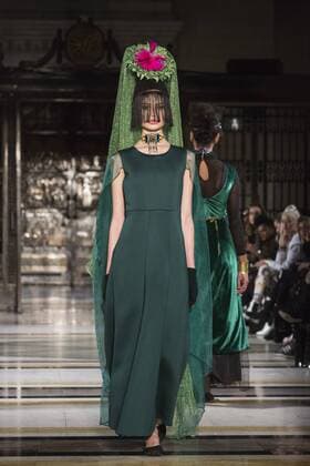 London, UK, 19 February 2017. A model walks the runway during the Felix Bendish (Mumbai) show at House of MEA, Fashion Scout, London Fashion Week. House of Middle East & Asia is a platform to promote fashion talent from across the Middle East, Asia and India. House of MEA, Fashion Scout, London Fashion Week, London, UK 