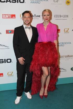 Seth Schwarz, Franziska Knuppe, Inhorgenta Award 2017 im Postpalast in Muenchen am 19.02.2017