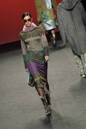 February 19, 2017 - Madrid, Spain - A model walks the runway at the Custo Barcelona show during the Mercedes-Benz Madrid Fashion Week Autumn Winter 2017 at Ifema on February 19, 2017 in Madrid, Spain Madrid Spain  - ZUMAn230 20170219_zaa_n230_856 Copyright: xOscarxGonzalezx
