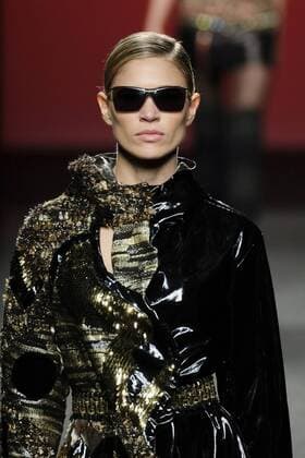 February 19, 2017 - Madrid, Spain - Model Carla Pereira walks the runway at the Custo Barcelona show during the Mercedes-Benz Madrid Fashion Week Autumn Winter 2017 at Ifema on February 19, 2017 in Madrid, Spain. Madrid Spain  - ZUMAn230 20170219_zaa_n230_878 Copyright: xOscarxGonzalezx