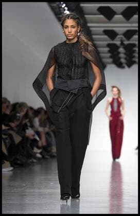 . 20 02 2017. London, United Kingdom. Models walk the catwalk at the Antonio Berardi show on day 4 of London Fashion Week 2017 at 180 The Strand, London, UK.  xBenxStevensx xi-Imagesx IIM-14439-0004