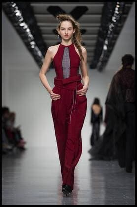. 20 02 2017. London, United Kingdom. Models walk the catwalk at the Antonio Berardi show on day 4 of London Fashion Week 2017 at 180 The Strand, London, UK.  xBenxStevensx xi-Imagesx IIM-14439-0005