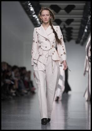 . 20 02 2017. London, United Kingdom. Models walk the catwalk at the Antonio Berardi show on day 4 of London Fashion Week 2017 at 180 The Strand, London, UK.  xBenxStevensx xi-Imagesx IIM-14439-0009