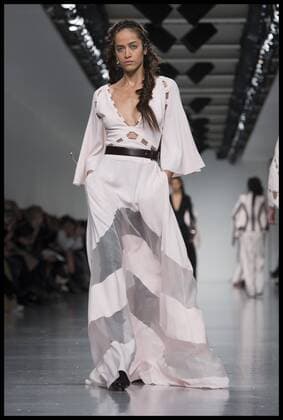 . 20 02 2017. London, United Kingdom. Models walk the catwalk at the Antonio Berardi show on day 4 of London Fashion Week 2017 at 180 The Strand, London, UK.  xBenxStevensx xi-Imagesx IIM-14439-0011