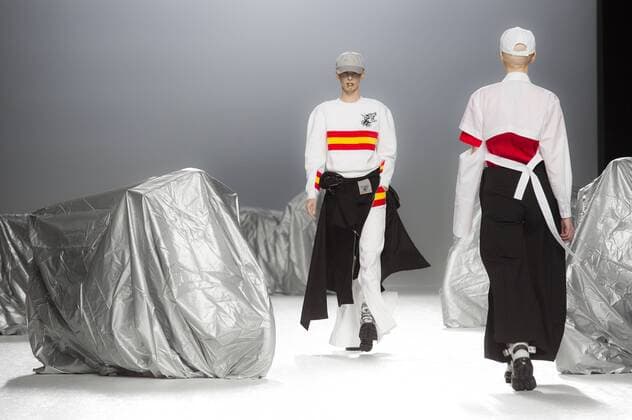 Models bei der Maria ke Fisherman Fashion Show auf der Mercedes-Benz Fashion Week Madrid Autumn Winter 2017. Madrid, 19.02.2017 Maria ke Fisherman Models  Foto:xDyDxFotografosx xFuturexImage