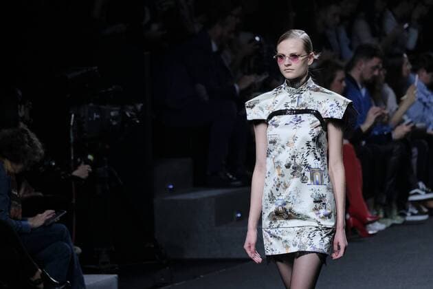 February 20, 2017 - Madrid, Spain - A model walks the runway at the THE 2ND SKIN CO show during the Mercedes-Benz Madrid Fashion Week Autumn Winter 2017 2018 at IFEMA on February 20, 2017 in Madrid, Spain Madrid Spain  - ZUMAn230 20170220_zaa_n230_112 Copyright: xOscarxGonzalezx