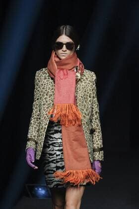 February 20, 2017 - Madrid, Spain - A model walks the runway at the ALVARNO show during the Mercedes-Benz Madrid Fashion Week Autumn Winter 2017 2018 at IFEMA on February 20, 2017 in Madrid, Spain Madrid Spain  - ZUMAn230 20170220_zaa_n230_081 Copyright: xOscarxGonzalezx