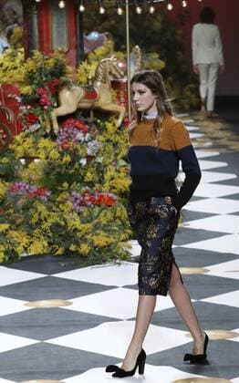 A model displays a 2017 2018 fall-winter collection s creation by designer Jorge Vazquez during a fashion show held as part of Mercedes Benz Fashion Week in Madrid, Spain, 20 February 2017. The Mercedes-Bemz Fashion Week Madrid runs from 16 to 21 February. Mercedes Benz Fashion Week Madrid !ACHTUNG: NUR REDAKTIONELLE NUTZUNG!  Copyright: xZipix 20170220-636232004332215152