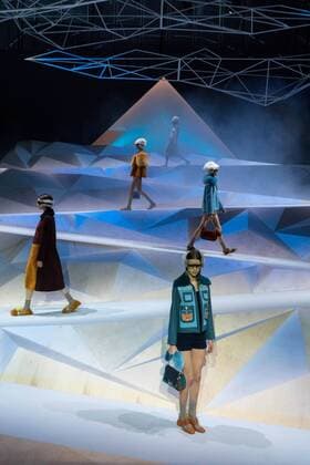 Anya Hindmarch catwalk show at Royal Horticultural Society Lindley Hall on Day 3 of London Fashion Week. FEBRUARY 19th 2017  GBLx17368