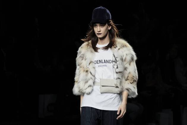 February 20, 2017 - Madrid, Spain - A model walks the runway at the J. Lorenzo show during the Mercedes-Benz Madrid Fashion Week Autumn Winter 2017 at Ifema on February 20, 2017 in Madrid, Spain. Madrid Spain  - ZUMAn230 20170220_zaa_n230_281 Copyright: xOscarxGonzalezx