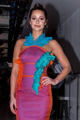 Roxie Nafousi attends the Emilio De La Morena catwalk show at BFC Showspace in London on Day 5 of London Fashion Week. FEBRUARY 21st 2017  GBLx17384