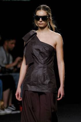 February 21, 2017 - Madrid, Spain - A model walks the runway at the EXISTENCE RESEARCH PROGRAM show during the EGO Mercedes-Benz Madrid Fashion Week Autumn Winter 2017 2018 at IFEMA on February 21, 2017 in Madrid, Spain Madrid Spain  - ZUMAn230 20170221_zaa_n230_144 Copyright: xOscarxGonzalezx