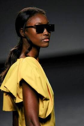 February 21, 2017 - Madrid, Spain - A model walks the runway at the EXISTENCE RESEARCH PROGRAM show during the EGO Mercedes-Benz Madrid Fashion Week Autumn Winter 2017 2018 at IFEMA on February 21, 2017 in Madrid, Spain Madrid Spain  - ZUMAn230 20170221_zaa_n230_124 Copyright: xOscarxGonzalezx