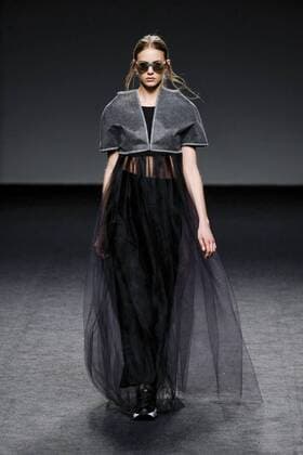 February 21, 2017 - Madrid, Spain - A model walks the runway at the EXISTENCE RESEARCH PROGRAM show during the EGO Mercedes-Benz Madrid Fashion Week Autumn Winter 2017 2018 at IFEMA on February 21, 2017 in Madrid, Spain Madrid Spain  - ZUMAn230 20170221_zaa_n230_115 Copyright: xOscarxGonzalezx
