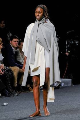 February 21, 2017 - Madrid, Spain - A model walks the runway at the THREEONES show during the EGO Mercedes-Benz Madrid Fashion Week Autumn Winter 2017 2018 at IFEMA on February 21, 2017 in Madrid, Spain Madrid Spain  - ZUMAn230 20170221_zaa_n230_150 Copyright: xOscarxGonzalezx