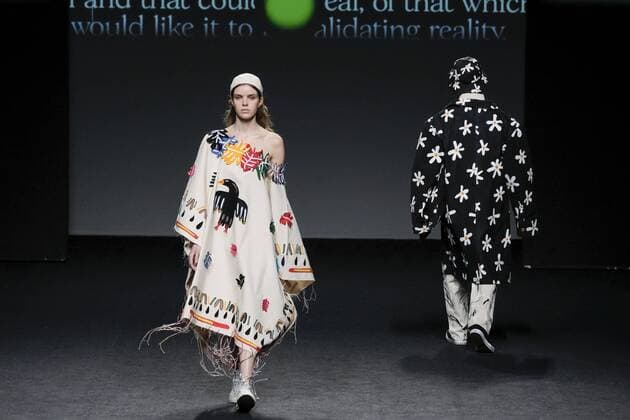 February 21, 2017 - Madrid, Spain - A model walks the runway at the OUTSIDERS DIVISION show during the EGO Mercedes-Benz Madrid Fashion Week Autumn Winter 2017 2018 at IFEMA on February 21, 2017 in Madrid, Spain Madrid Spain  - ZUMAn230 20170221_zaa_n230_185 Copyright: xOscarxGonzalezx
