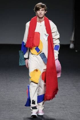 February 21, 2017 - Madrid, Spain - A model walks the runway at the OUTSIDERS DIVISION show during the EGO Mercedes-Benz Madrid Fashion Week Autumn Winter 2017 2018 at IFEMA on February 21, 2017 in Madrid, Spain Madrid Spain  - ZUMAn230 20170221_zaa_n230_182 Copyright: xOscarxGonzalezx