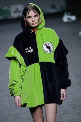 February 21, 2017 - Madrid, Spain - A model walks the runway at the MARIA MAGDALENA show during the EGO Mercedes-Benz Madrid Fashion Week Autumn Winter 2017 2018 at IFEMA on February 21, 2017 in Madrid, Spain Madrid Spain  - ZUMAn230 20170221_zaa_n230_349 Copyright: xOscarxGonzalezx